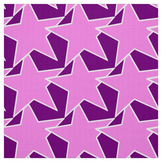 Tecido Modern Star Geométrico - roxo e violeta (Modelo)