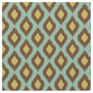 Tecido Moderno amarelo azul do ikat tribal moderno