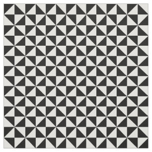 Tecido moderno branco preto do teste padrão dos