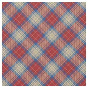 Tecido Moderno em todos os anos scotch fica vermelho e az