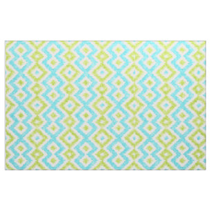 Tecido Moderno Etnion Ikat Mosaic Pattern Watercolor