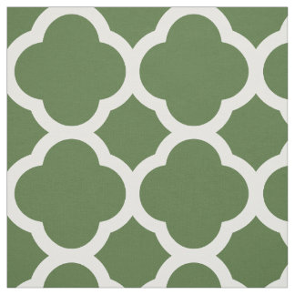 Tecido Moisés Green Modern Quatrefoil Grande Escala