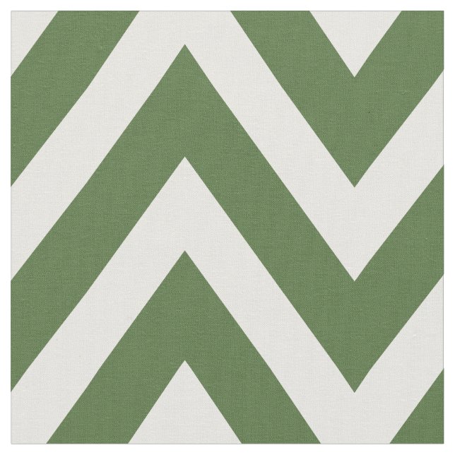 Tecido Moisés Verde Moderno Chevron Grande Escala (Detalhe)