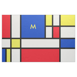 Tecido Mondrian inspirou a arte abstracta do design