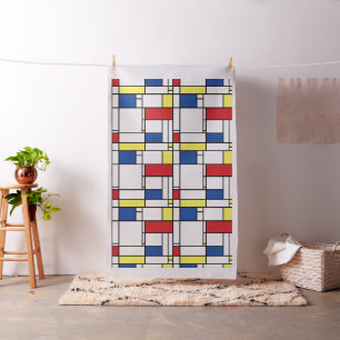 Tecido Mondrian Minimalist Geometric De Stijl Modern Art