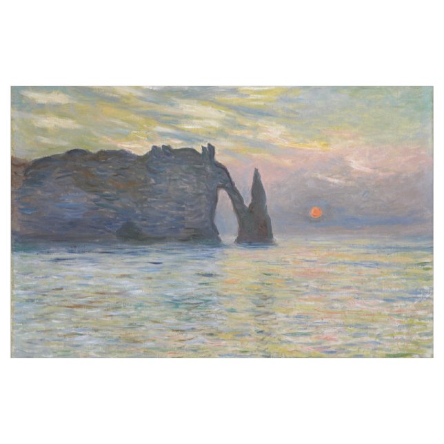 Tecido Monet - Manneport, Cliff em Etretat, Sunset (Jarda)