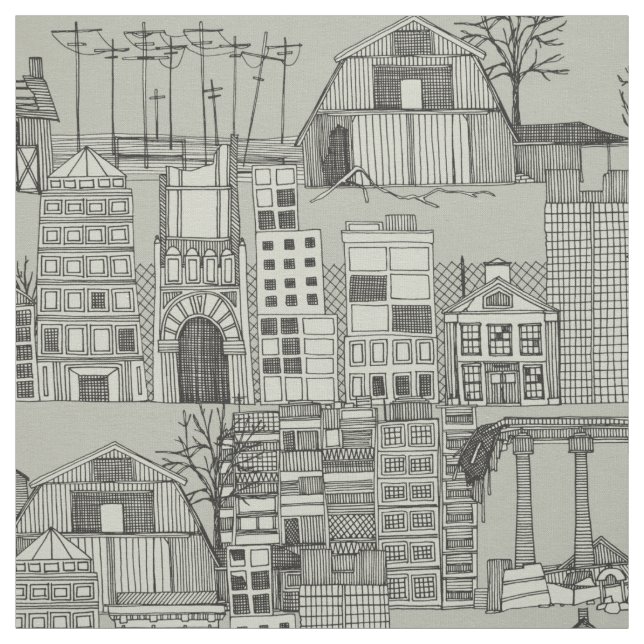 Tecido mono de torre distópico (Modelo)