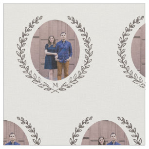 Tecido Monograma de Laurel Personalizado