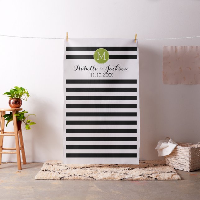 Tecido Monograma de Noções de Fundo de Foto de Casamento  (In Situ)