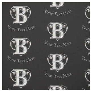 Tecido Monograma Metálico Moderno (B)