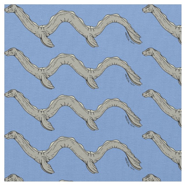 Tecido Monstro do lago canadense (Detalhe)