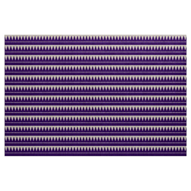 Tecido Montanhas Asteca - Roxo Profundo em Branco (Jarda)