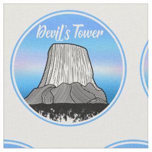 Tecido Monumento nacional torre do diabo