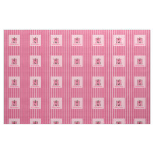 Tecido Moose rosa M, monogramada