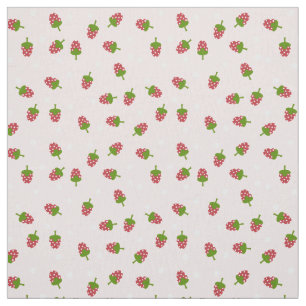 Tecido Morango Rosa, Padrão Bonito Kawaii, Rapariga