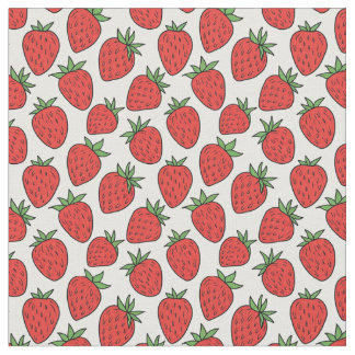Tecido Morango Vermelho | Tema da Fruta Whimsical