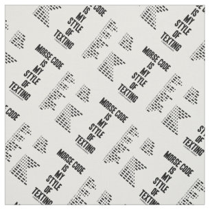 Tecido Morse Code É O Meu Estilo De Mensagem Do Intel Mo