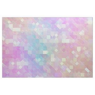 Tecido mosaico do pastel holo sparkle: