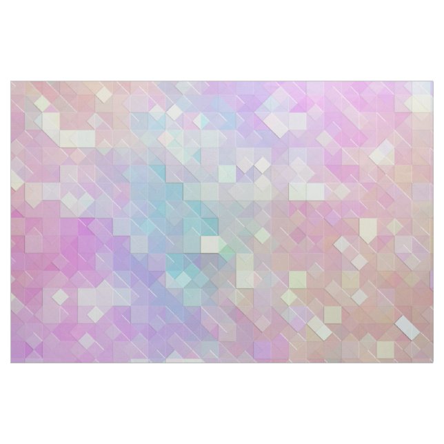 Tecido mosaico do pastel holo sparkle: (Fat Quarter)