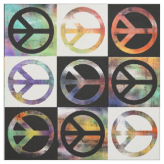 Tecido Mosaico do sinal de paz