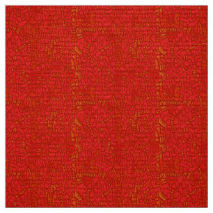 Tecido Mosaico Vermelho Inspirado em Haring