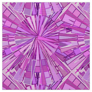 Tecido Mosaico, violeta e orquídea geométricos modernos