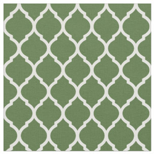 Tecido Moss Green Marroquino Quatrefoil