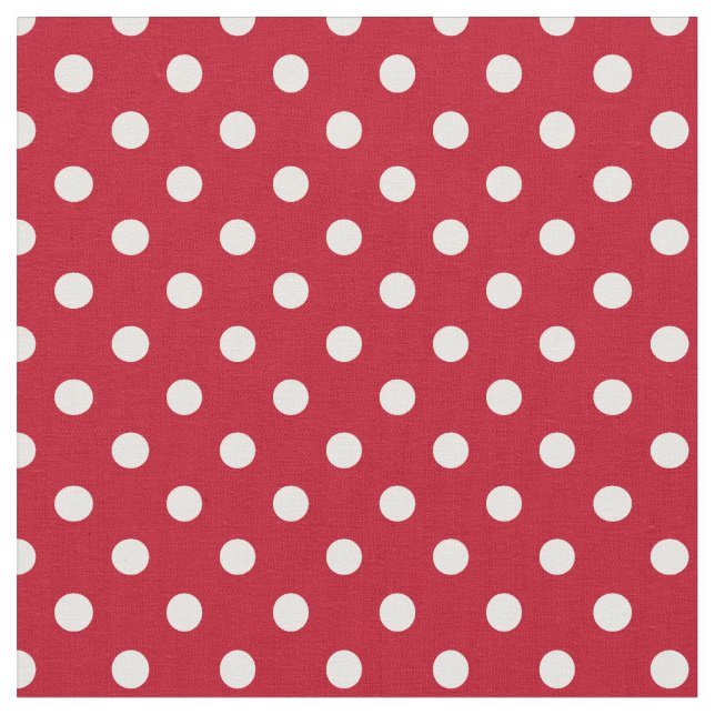 Tecido Motif Pois Blanc Rouge et blanc (Detalhe)
