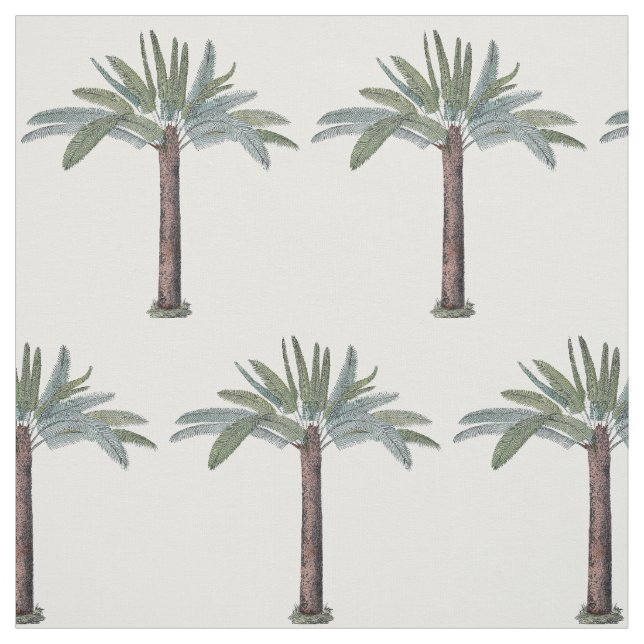 Tecido Motif Tropical Palm Tree em qualquer cor personali (Modelo)