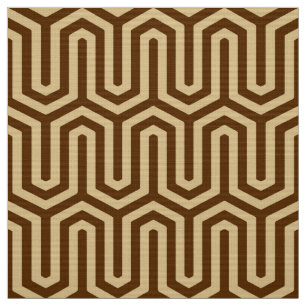 Tecido Motivo egípcio de Deco - caramelo e chocolate