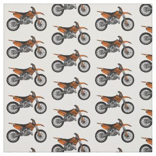 Tecido Moto fora-de-estrada/desenho animado