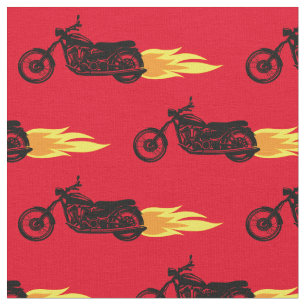 Tecido Motocicletas flamejantes masculinos
