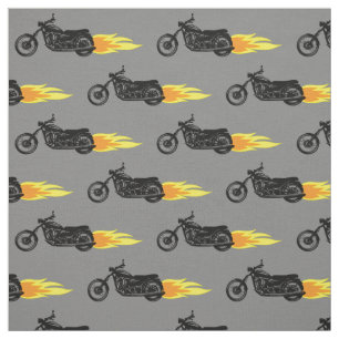 Tecido Motocicletas flamejantes masculinos