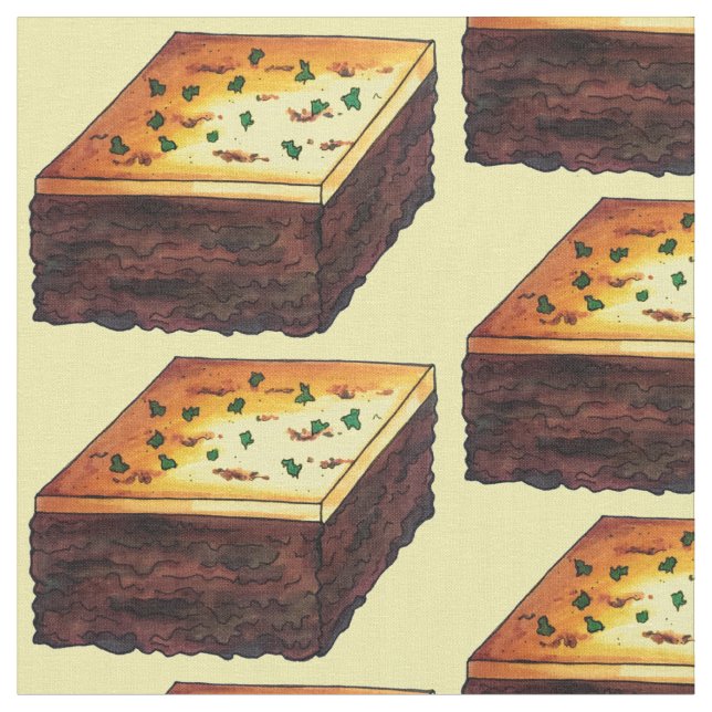 Tecido Moussaka - Comida grega do Mediterrâneo - Batata (Detalhe)