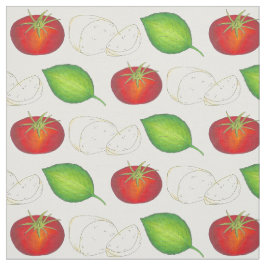 Tecido Mozzarella Tomato Basil Comida italiana Salada de 