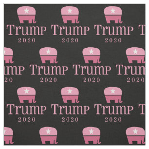 Tecido Mulheres elefantes rosa para Donald Trump 2020