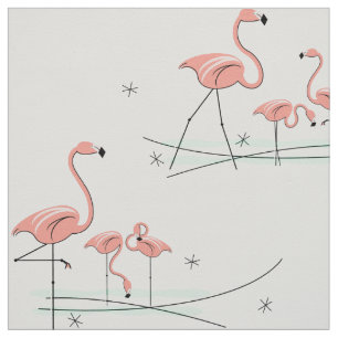 Tecido Multi grande teste padrão dos flamingos