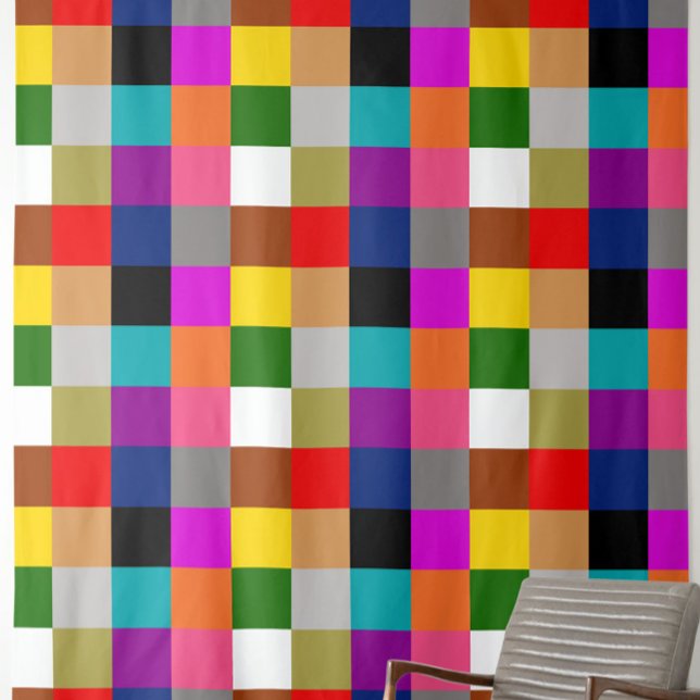 Tecido Multicolored Bold Color Blocks Design  (Criador carregado)