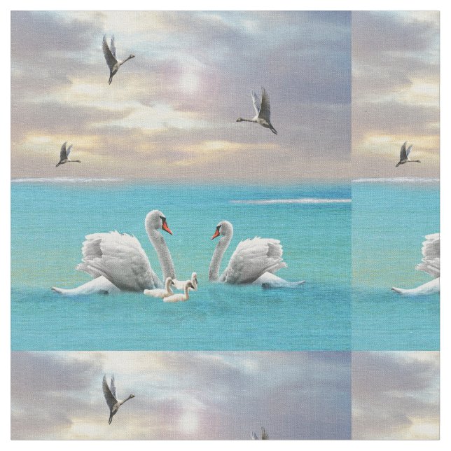 Tecido Música Do Cisne Branco, (Detalhe)