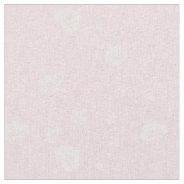 Tecido Muted Pink And White Wildflower Pattern (Detalhe)