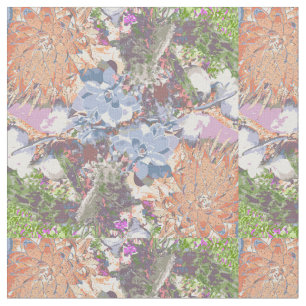 Tecido Na moda Cactus e design suculentos