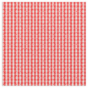 Tecido Namorados no vermelho com brilho vermelho