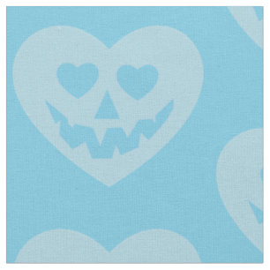 Tecido namorados pastel de halloween azul assustador góti