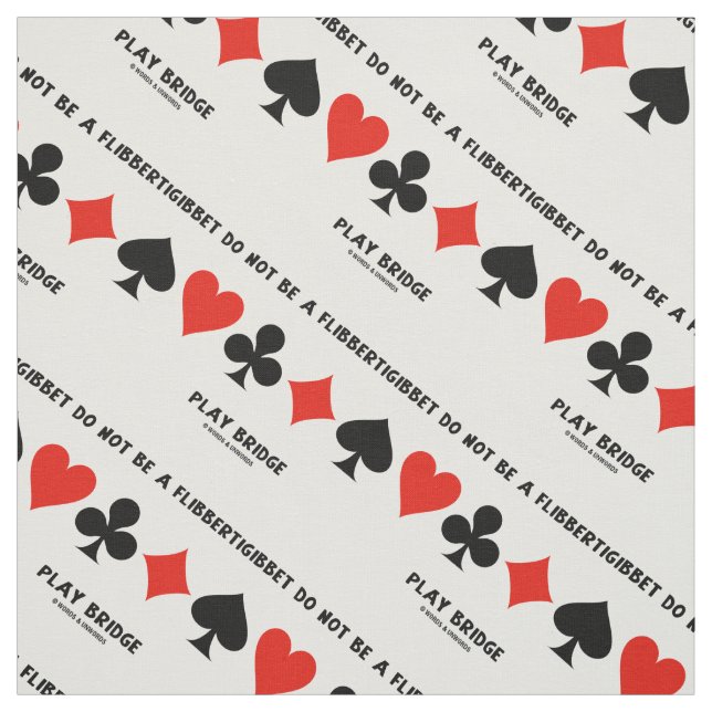 Tecido Não Seja Uma Ponte Flibbertigibbet Play (Modelo)