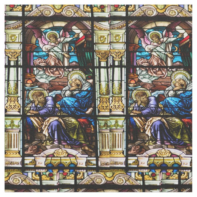 Tecido Nascimento da janela de vitral de Jesus (Detalhe)