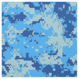 Tecido Natal azul - camuflagem azul