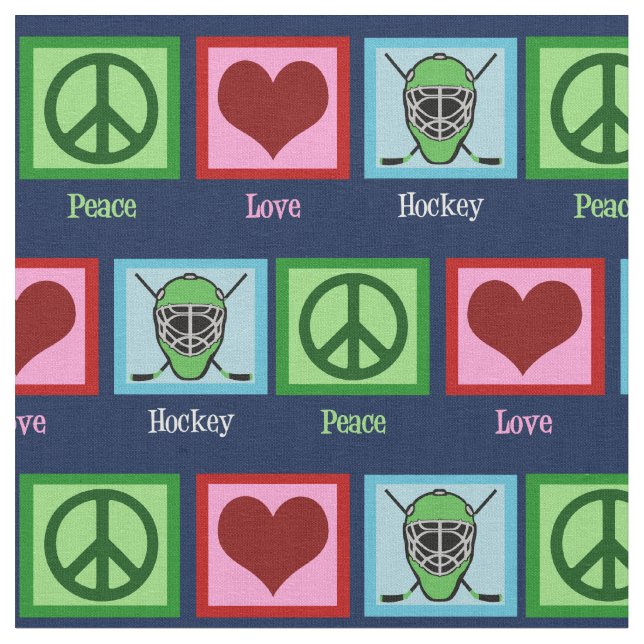 Tecido Natal de Hockey de Paz (Detalhe)