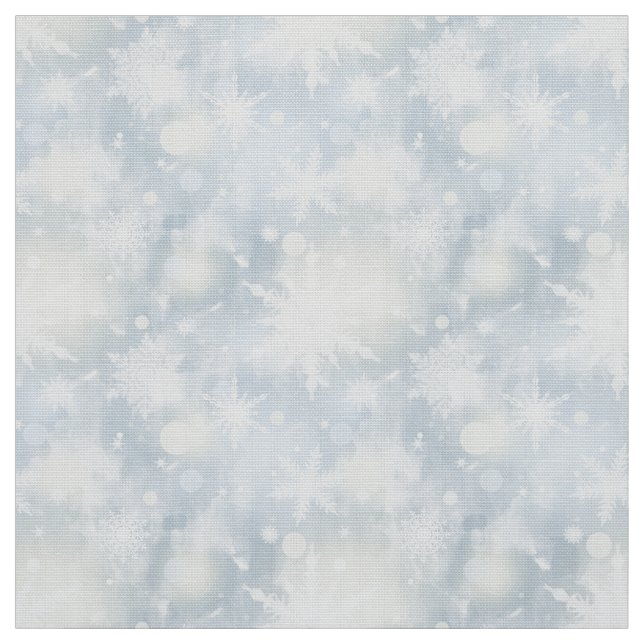 Tecido natal,design,branco,flocos de neve,luz,cinza,azul, (Modelo)