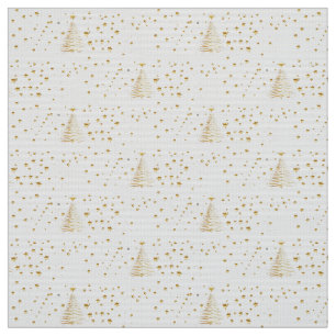 Tecido Natal dourado