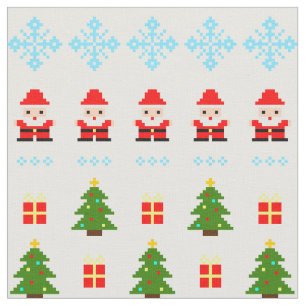 Tecido Natal em Pixel Art